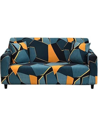 Funda de Sofá Estirable MIDODO 2 Plazas Patrón Geométrico