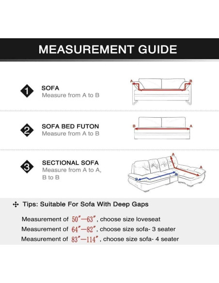Funda de Sofá Estirable MIDODO 2 Plazas Patrón Geométrico