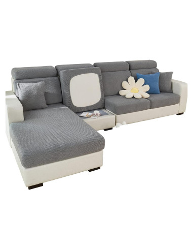 Funda de Sofá Universal MIFXIN Gris Tejido Antideslizante