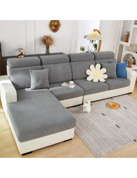 Funda de Sofá Universal MIFXIN Gris Tejido Antideslizante