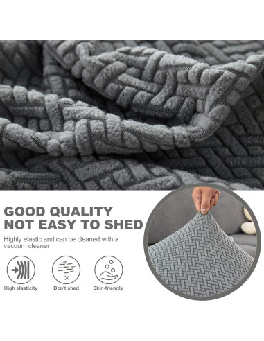Funda de Sofá Universal MIFXIN Gris Tejido Antideslizante