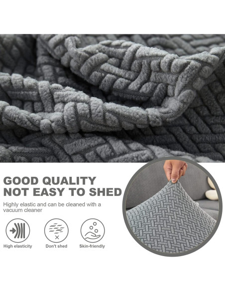 Funda de Sofá Universal MIFXIN Gris Tejido Antideslizante
