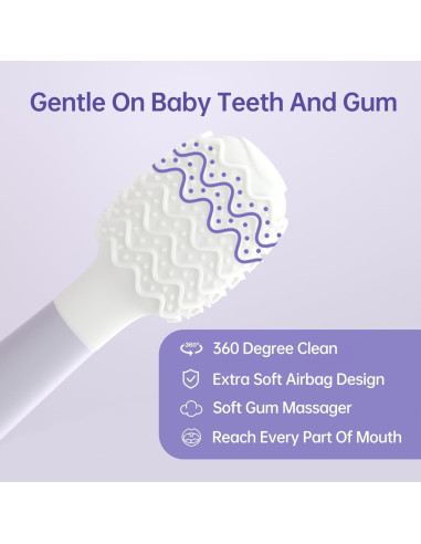 Raspador de Lengua para Bebés Tongueclear Tonkidbrush 360