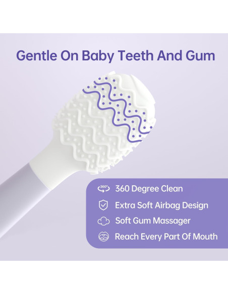 Raspador de Lengua para Bebés Tongueclear Tonkidbrush 360