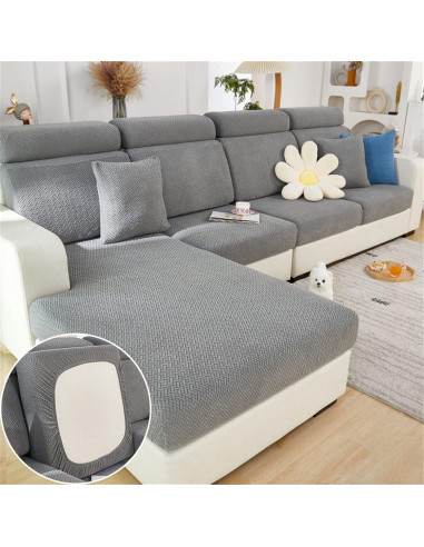Funda de Sofá Universal MIFXIN Gris Tejido Antideslizante