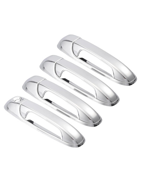 Cubierta de Manija de Puerta Exterior X AUTOHAUX 4 Pcs ABS