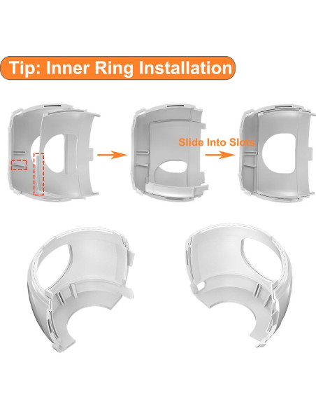 Cubierta de Seguridad para Pomos de Puerta HEOATH - 4 Unidades