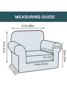 FantasDecor Funda de Sofá 2 Piezas Terciopelo Taupe 2