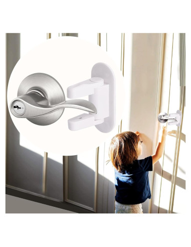 Cerradura de Palanca Matenf para Puertas a Prueba de Niños - 2 Unidades