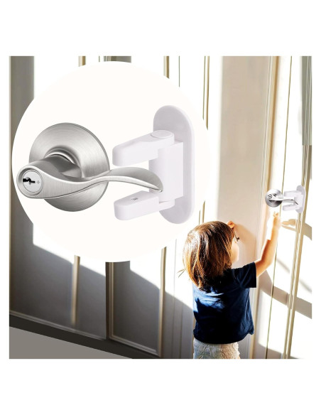 Cerradura de Palanca Matenf para Puertas a Prueba de Niños - 2 Unidades