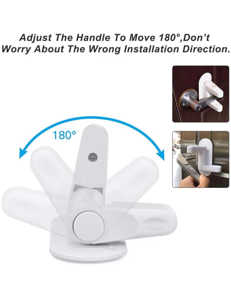 Cerradura de Palanca Matenf para Puertas a Prueba de Niños - 2 Unidades