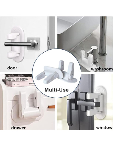 Cerradura de Palanca Matenf para Puertas a Prueba de Niños - 2 Unidades