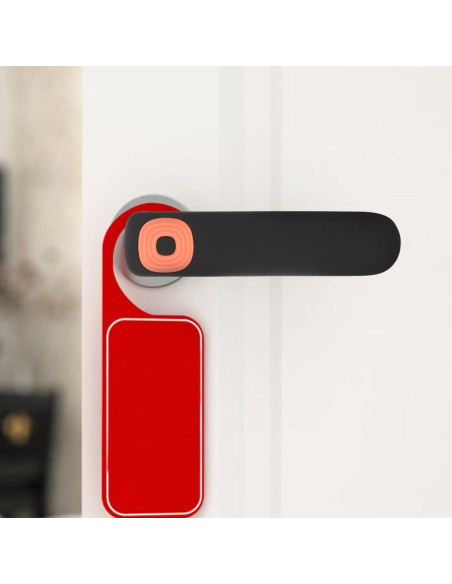 Cubierta de Mango de Puerta Silicona COHEALI Negra 14.4x5.2cm