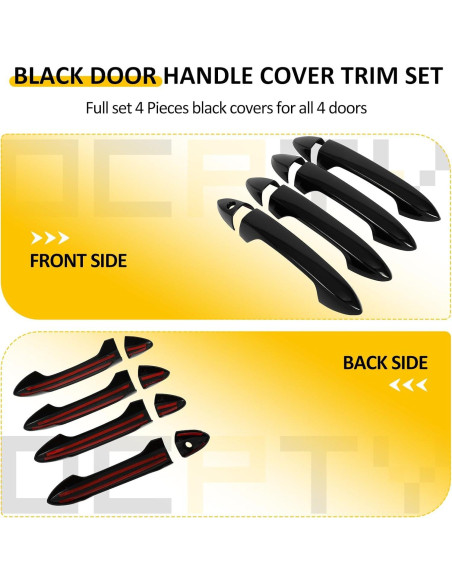 Cubiertas de Manijas de Puerta OCPTY para Honda Accord 2013-2017