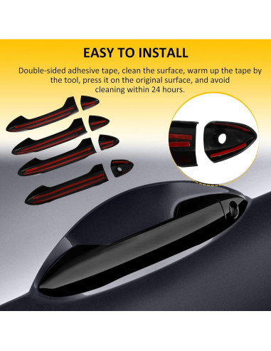 Cubiertas de Manijas de Puerta OCPTY para Honda Accord 2013-2017