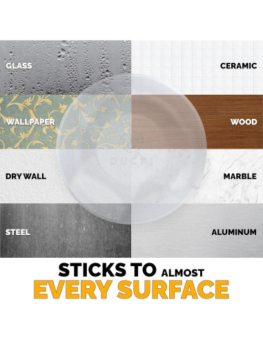 Protector de Pared Ducki | 4 Tapones de Goma Transparentes