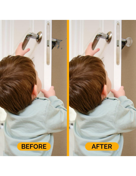 Protector de Pared Ducki | 4 Tapones de Goma Transparentes