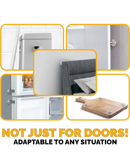 Protector de Pared Ducki | 4 Tapones de Goma Transparentes