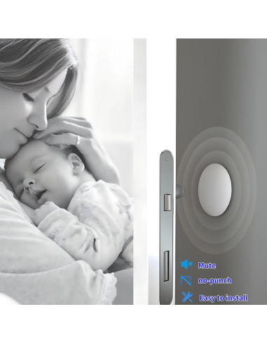 Protectores de Pared Efbock Silicona Blanca 6 Piezas