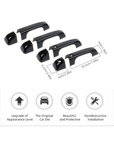 Cubierta de Manija de Puerta Hoolcar para Dodge Ram 2018-2021 2