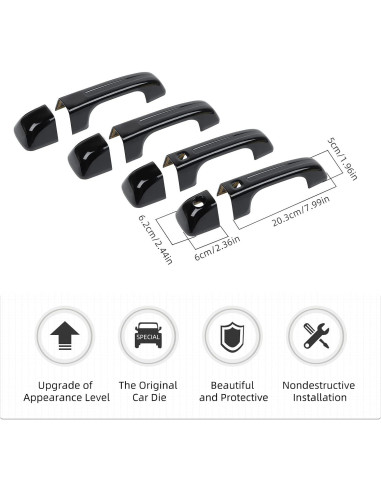 Cubierta de Manija de Puerta Hoolcar para Dodge Ram 2018-2021