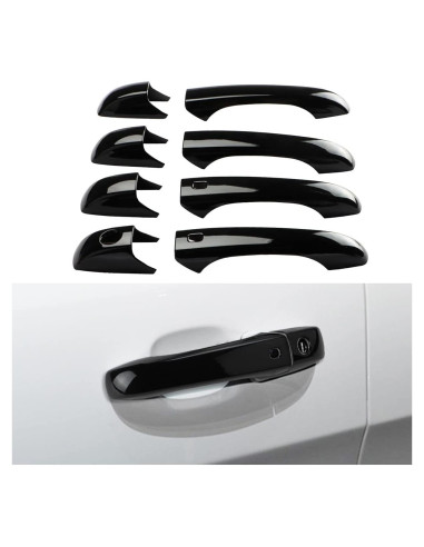 Cubierta de Manija de Puerta DLOVEG Negra para Grand Cherokee 2011-2021