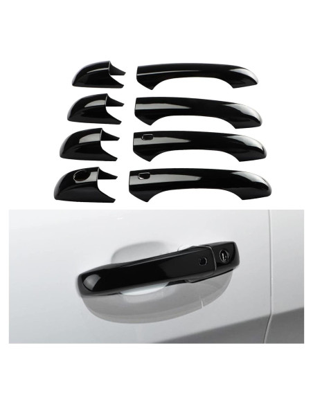 Cubierta de Manija de Puerta DLOVEG Negra para Grand Cherokee 2011-2021