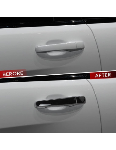 Cubierta de Manija de Puerta DLOVEG Negra para Grand Cherokee 2011-2021