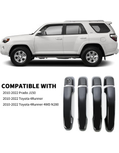 Cubiertas de Manijas de Puerta BENXUTO para Toyota 4Runner 2010-2024 2