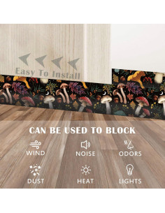 Barrera Ajustable 91 cm Wuccjiu para Puerta - Bloqueador de Ruido 2