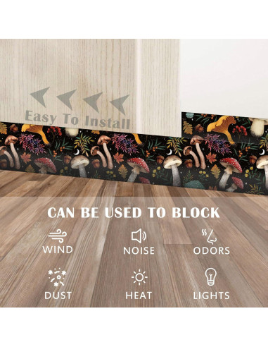 Barrera Ajustable 91 cm Wuccjiu para Puerta - Bloqueador de Ruido