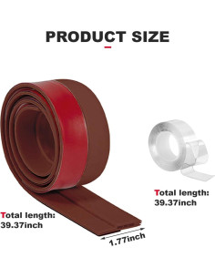 Tapón de Draft para Puerta Marrón Matafat 99 cm Aislamiento 2