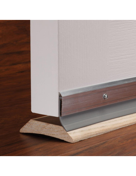 Barrera de Puerta M-D 91 cm Aluminio y Vinilo Plata