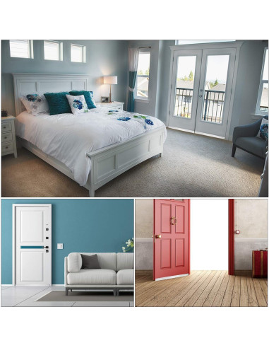 Barrera de Puerta Tapón de Corrientes de Aire 10 cm x 99 cm Blanco