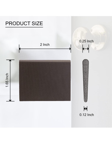 Sello de esquina de puerta Builder Supply 4 unidades marrón