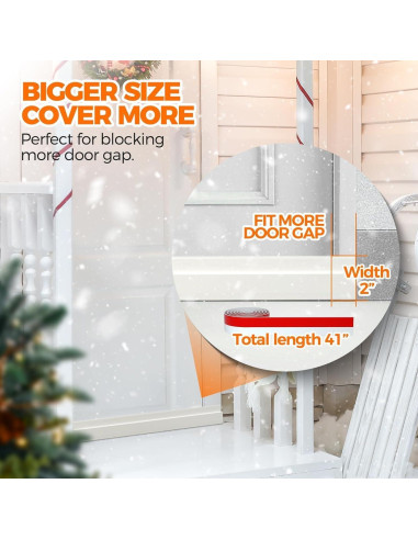 2 Piezas Tapones de Draft Silicona KZE 99 cm Aislantes