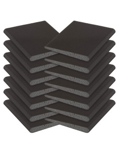 Jetec 14 Piezas Sello de Esquina Aislante para Puertas Negro