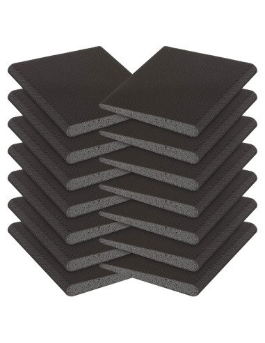 Jetec 14 Piezas Sello de Esquina Aislante para Puertas Negro