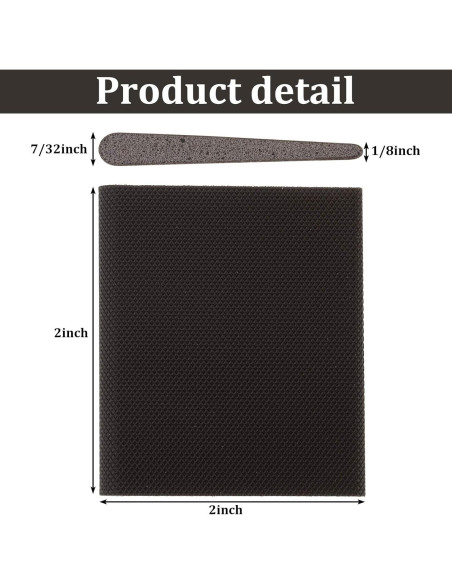 Jetec 14 Piezas Sello de Esquina Aislante para Puertas Negro