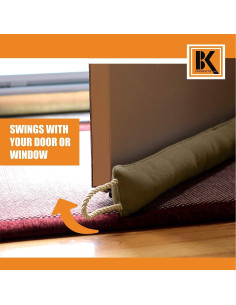 Tapón de Corrientes BK Beige 93,98 cm Aislante de Clima 2