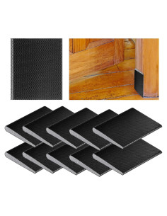 10 Piezas Tira de Sellado para Puertas Dancepanda Negra