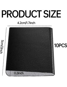 10 Piezas Tira de Sellado para Puertas Dancepanda Negra 2