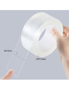 Cinta de Sellado HSTECH 5,08 cm x 10,06 m Transparente 2