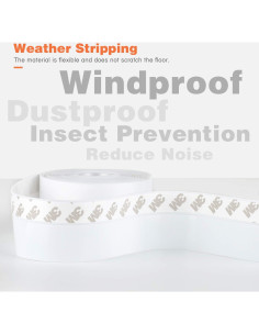 Tira de Sellado de Silicona MIKOSI 8m 45mm Blanca 2