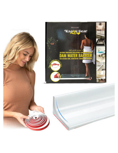 Umbral de Ducha Colapsable Kaanu Gear 3 m Silicona Blanca