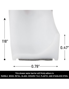 Umbral de Ducha Colapsable Kaanu Gear 3 m Silicona Blanca 2