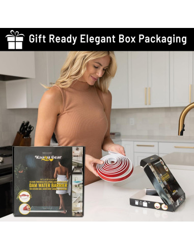 Umbral de Ducha Colapsable Kaanu Gear 3 m Silicona Blanca