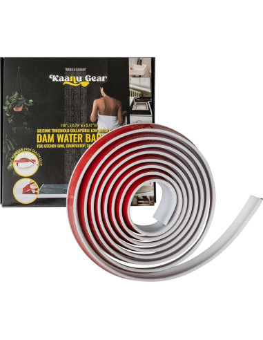 Umbral de Ducha Colapsable Kaanu Gear 3 m Silicona Blanca