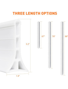 Dique de Agua YISUIPU 67 cm Colapsable para Ducha 2