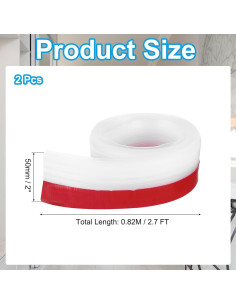 Tiras de Silicona Aislantes PATIKIL 2.7m Transparentes 2 Unidades 2